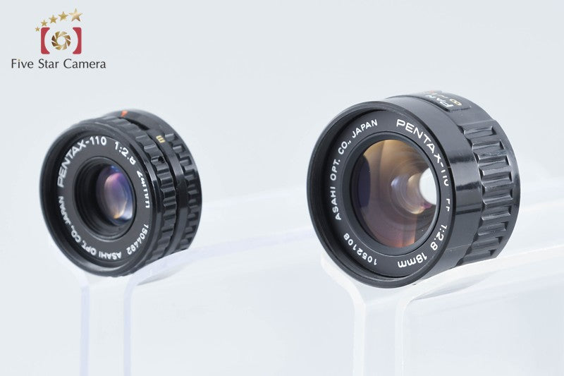 Pentax 110 PF 18mm f/2.8 + 110 24mm f/2.8 from Japan