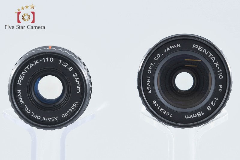 Pentax 110 PF 18mm f/2.8 + 110 24mm f/2.8 from Japan