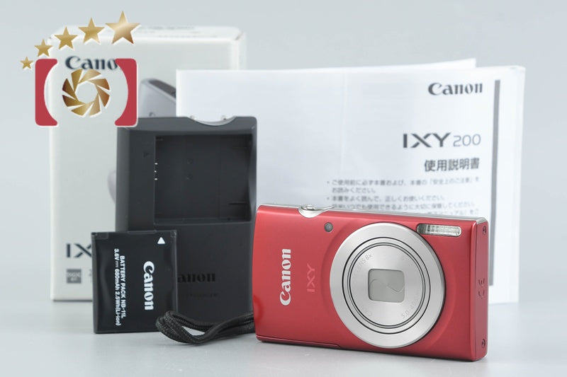 Canon IXY 200 Red 20.0 MP Digital Camera w/ Box