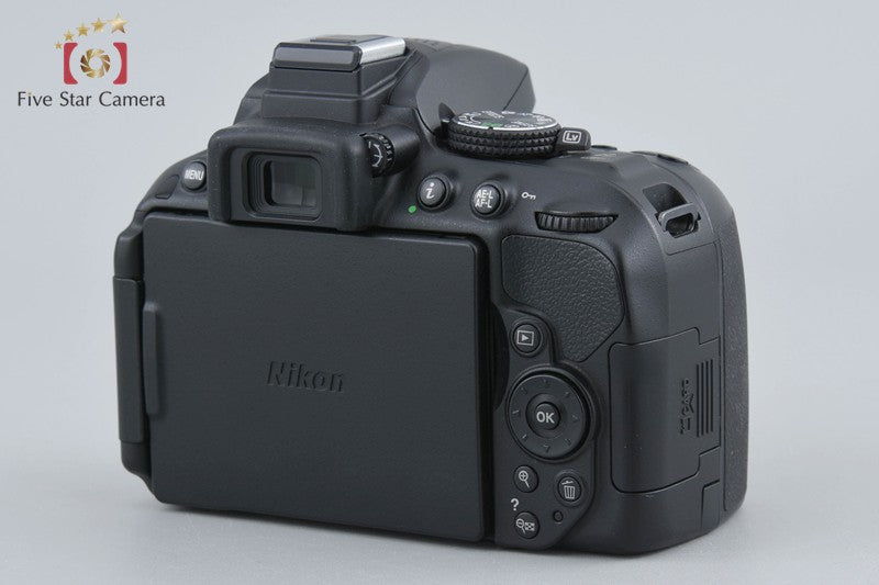 Nikon D5300 Black 24.2 MP DSLR Camera AF-P 18-55 70-300 VR Lenses w/ Box