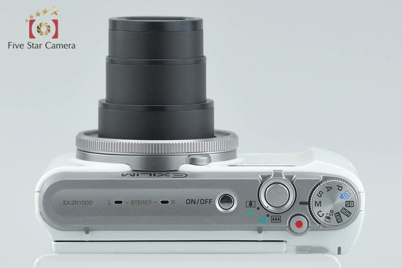 Casio HIGH SPEED EXILIM EX-ZR1000 White 16.1 MP Digital Camera
