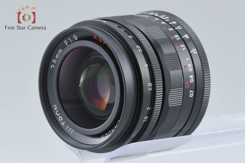 Voigtlander ULTRON 28mm f/1.9 Aspherical Black L39 LTM Leica Thread Mount