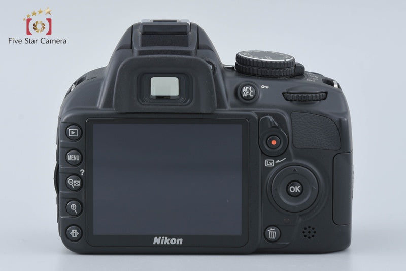 "Shutter count 227" Nikon D3100 Black 14.2 MP Digital SLR Camera 18-55 VR Lens