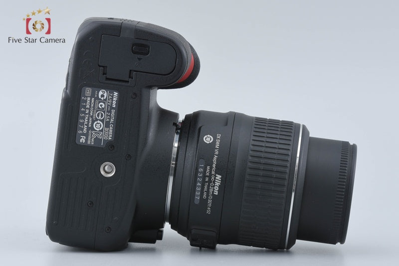 "Shutter count 227" Nikon D3100 Black 14.2 MP Digital SLR Camera 18-55 VR Lens