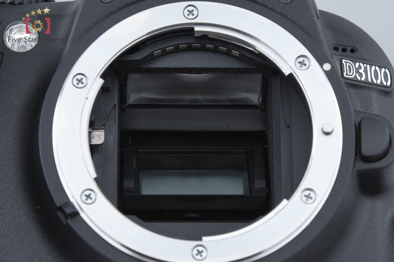 "Shutter count 227" Nikon D3100 Black 14.2 MP Digital SLR Camera 18-55 VR Lens