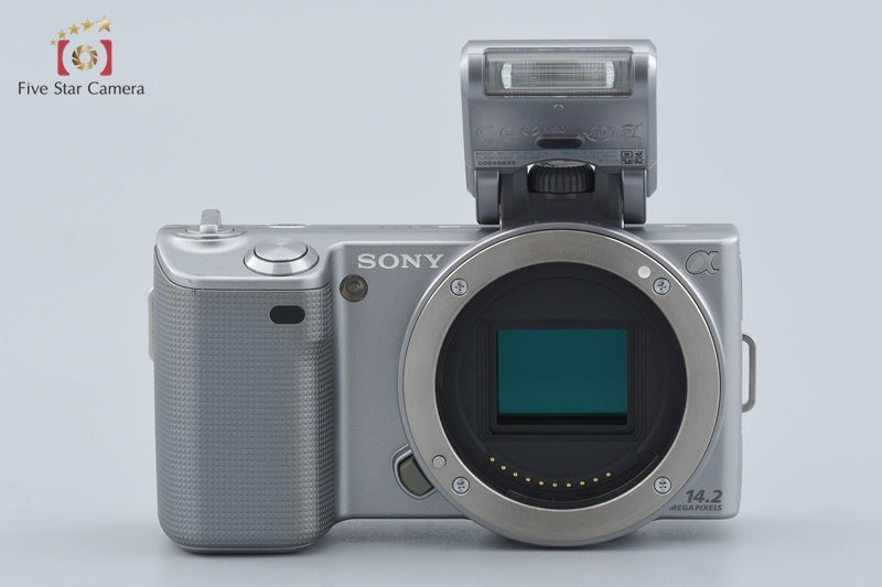 Sony Alpha α NEX-5 Silver 14.2 MP Mirrorless Camera [Japanese Language Only]