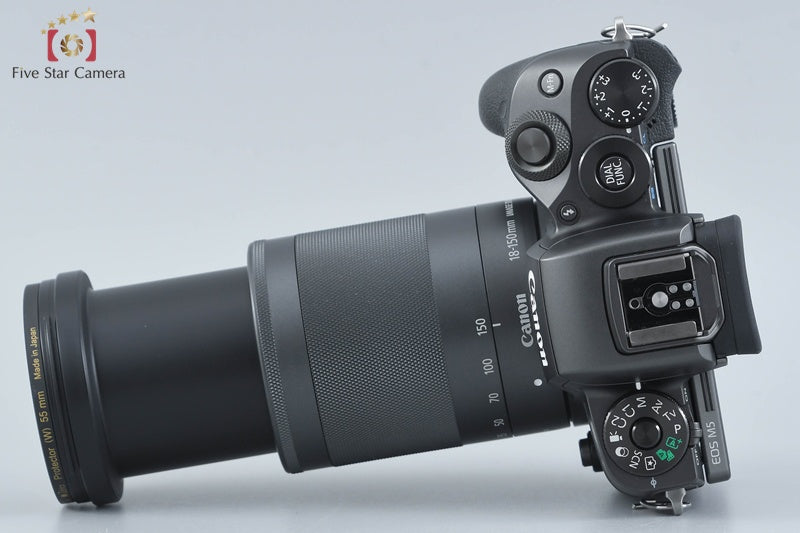 Canon EOS M5 24.2 MP Digital Camera EF-M 18-150 IS STM Lens w/ Box