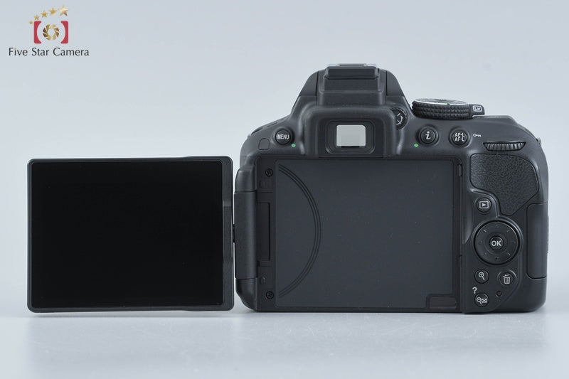 "Count 1,205" Nikon D5300 Black 24.2 MP DSLR Camera 18-55 55-300 Lenses