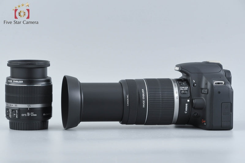 Canon EOS Kiss X3 / Rebel T1i / 500D 15.1 MP DSLR EF-S 18-55 55-250 Lenses