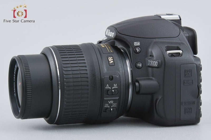 "Shutter count 2,348" Nikon D3100 Black 14.2 MP Digital SLR Camera 18-55 VR Lens