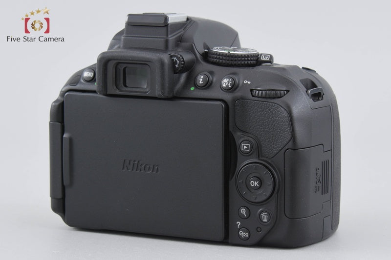 "Count 1,880" Nikon D5300 Black 24.2 MP DSLR Camera AF-S DX 18-55 VR Lens