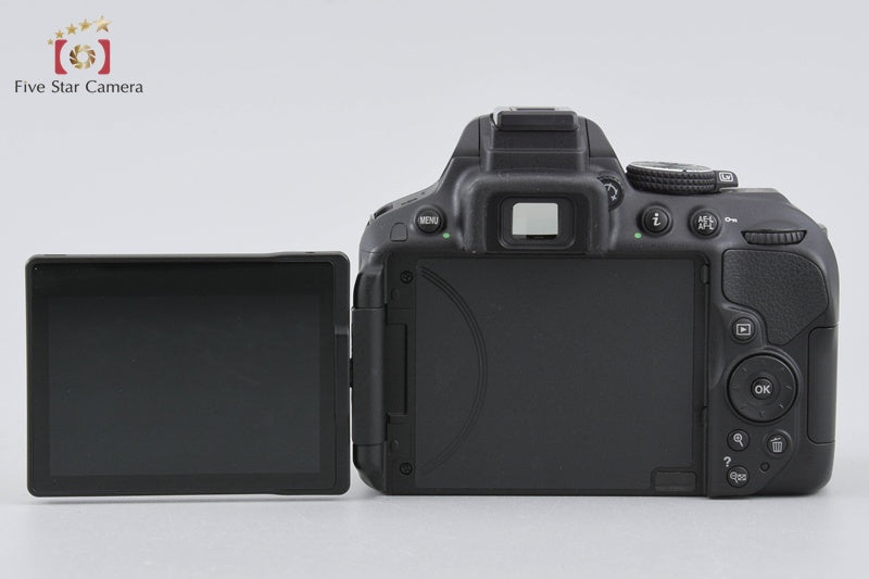 "Count 1,880" Nikon D5300 Black 24.2 MP DSLR Camera AF-S DX 18-55 VR Lens