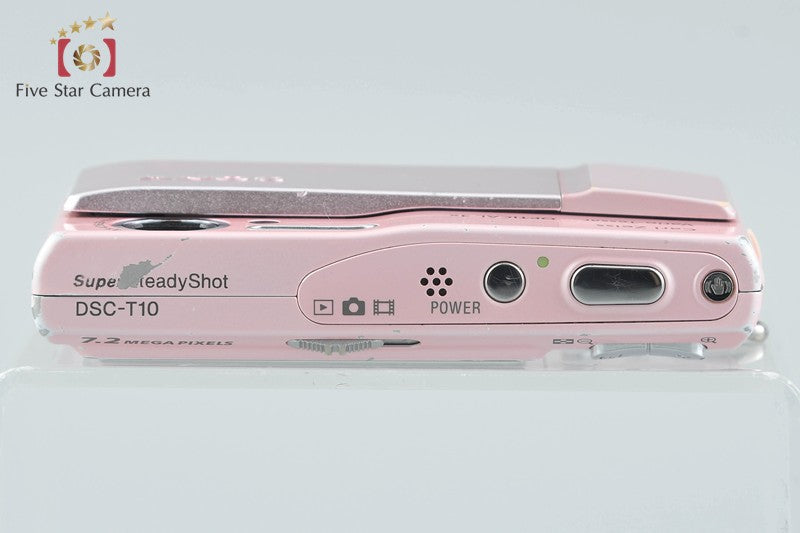 SONY Cyber-shot DSC-T10 Pink 7.2 MP Digital Camera [Japanese Language Only]