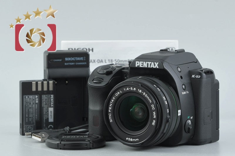 PENTAX K-S2 Black 20.1 MP DSLR Camera 18-50 Lens