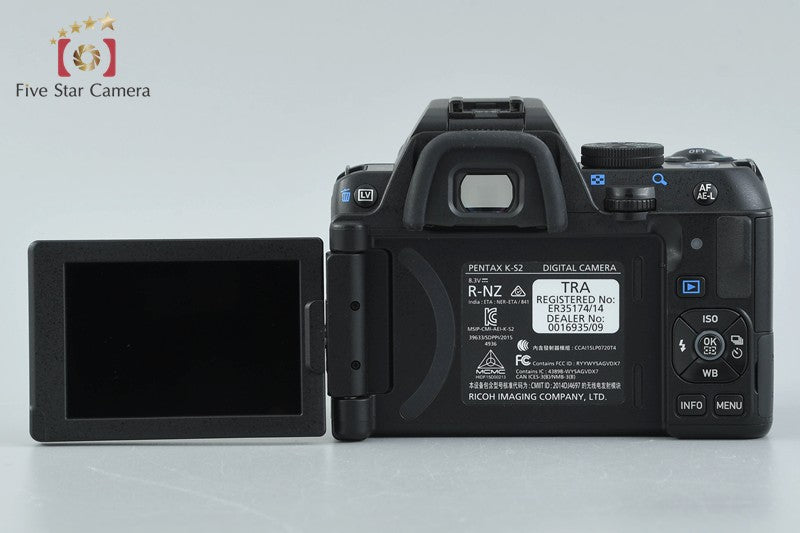 PENTAX K-S2 Black 20.1 MP DSLR Camera 18-50 Lens