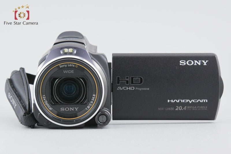 SONY HANDYCAM HDR-CX630V Black Digital 4K Camcoder [Japanese Language Only]