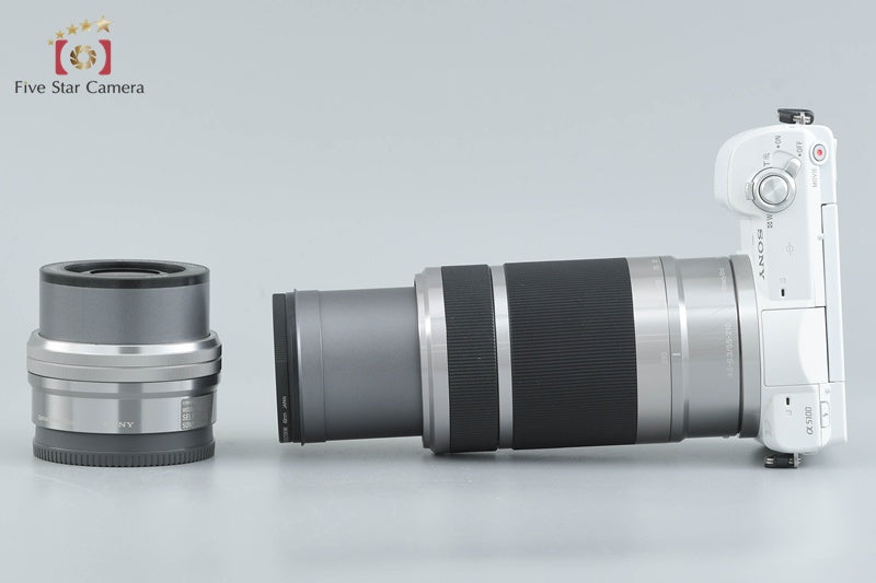 Sony α5100 ILCE-5100 White 24.3 MP 16-50 55-210 Lenses [Japanese Language Only]