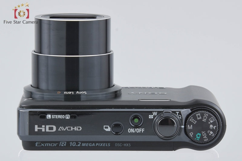 Sony Cyber-Shot DSC-HX5V Black Digital Camera w/ Box [Japanese Language Only]