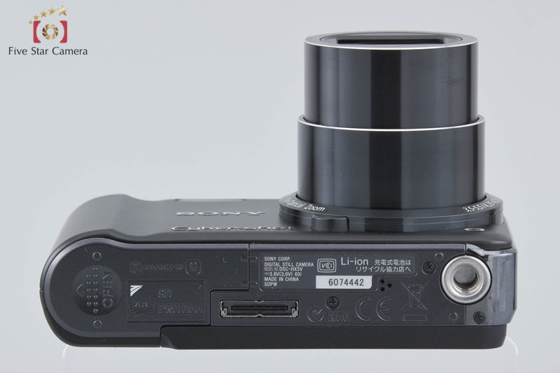 Sony Cyber-Shot DSC-HX5V Black Digital Camera w/ Box [Japanese Language Only]