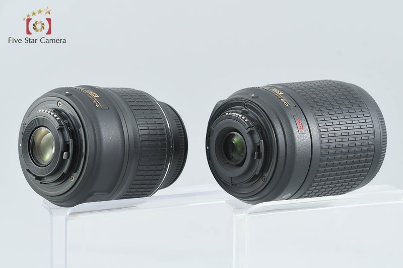 Shutter count 3,307 Nikon D3200 Black 24.2 MP DSLR 18-55 55-200 VR Lenses