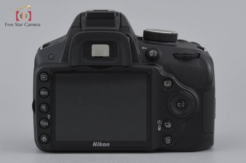 Nikon D3200 Black 24.2 MP Digital SLR Camera Body w/ Box