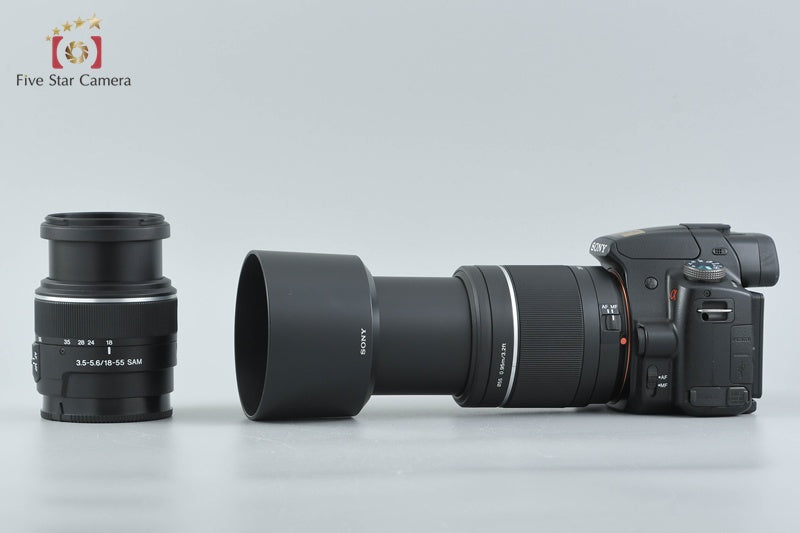SONY α33 SLT-A33Y 14.2 MP 18-55 55-200 Lenses [Japanese Language Only]