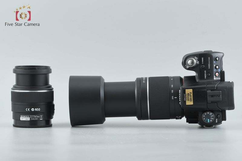 SONY α33 SLT-A33Y 14.2 MP 18-55 55-200 Lenses [Japanese Language Only]