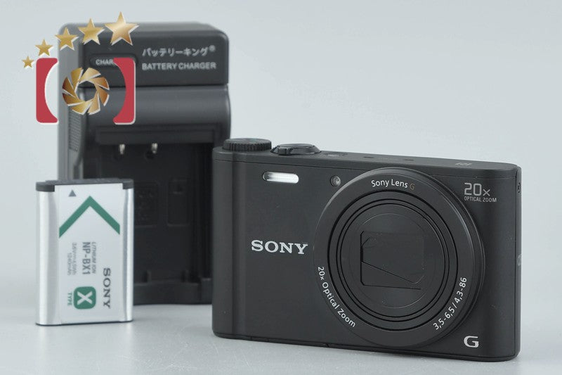 Sony Cyber-Shot DSC-WX350 Black 18.2 MP Digital Camera [Japanese Language Only]