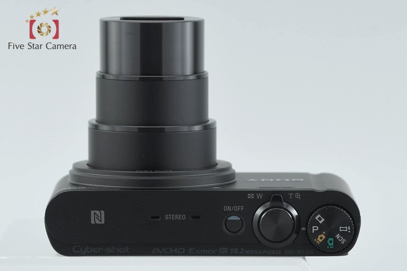 Sony Cyber-Shot DSC-WX350 Black 18.2 MP Digital Camera [Japanese Language Only]