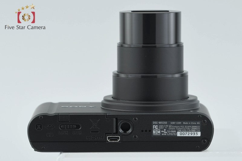 Sony Cyber-Shot DSC-WX350 Black 18.2 MP Digital Camera [Japanese Language Only]
