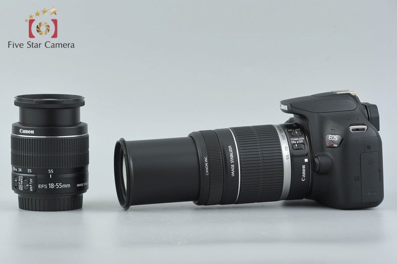 Canon EOS Kiss X90 / Rebel T7 / 2000D 24.1 MP DSLR 18-55 55-250 Lenses