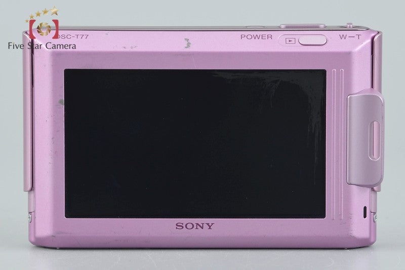 Sony Cyber-Shot DSC-T77 Pink 10.1 MP Digital Camera [Japanese Language Only]