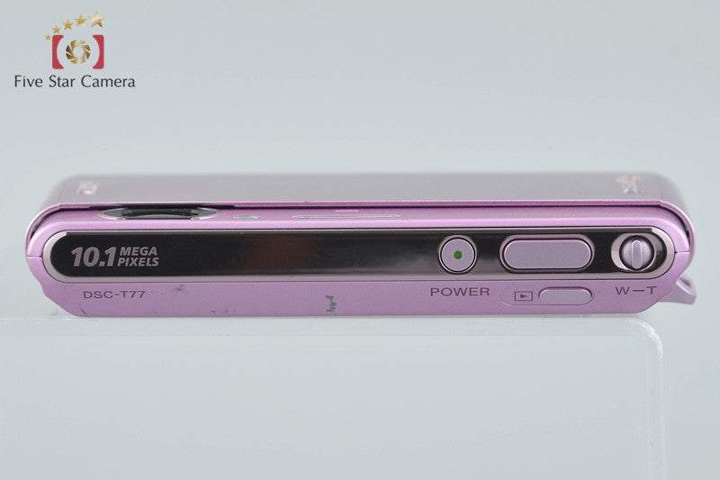 Sony Cyber-Shot DSC-T77 Pink 10.1 MP Digital Camera [Japanese Language Only]