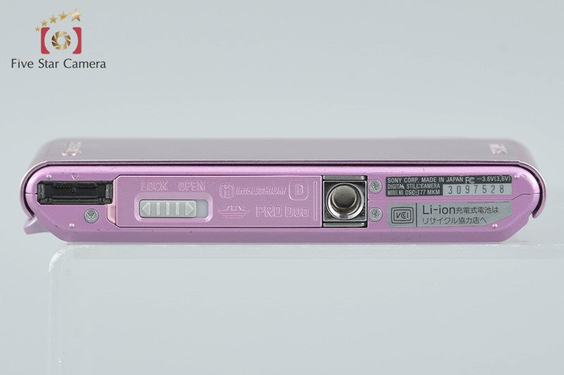 Sony Cyber-Shot DSC-T77 Pink 10.1 MP Digital Camera [Japanese Language Only]