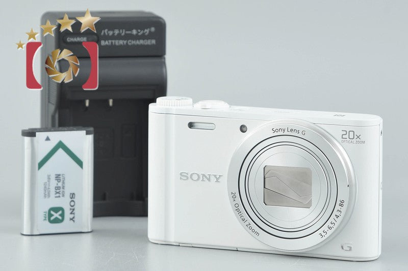 Sony Cyber-Shot DSC-WX350 White 18.2 MP Digital Camera [Japanese Language Only]