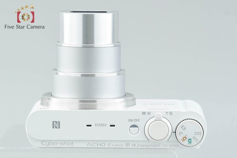 Sony Cyber-Shot DSC-WX350 White 18.2 MP Digital Camera [Japanese Language Only]