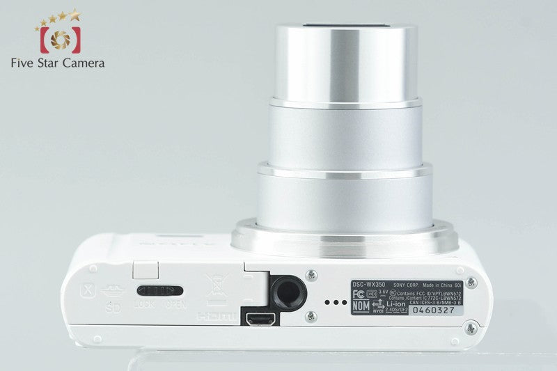 Sony Cyber-Shot DSC-WX350 White 18.2 MP Digital Camera [Japanese Language Only]