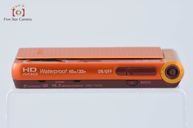 Sony Cyber-Shot DSC-TX30 Orange 18.2 MP Digital Camera [Japanese Language Only]