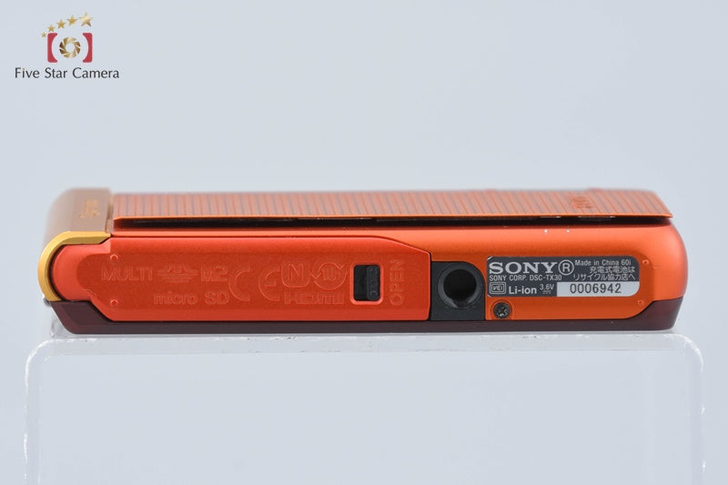 Sony Cyber-Shot DSC-TX30 Orange 18.2 MP Digital Camera [Japanese Language Only]