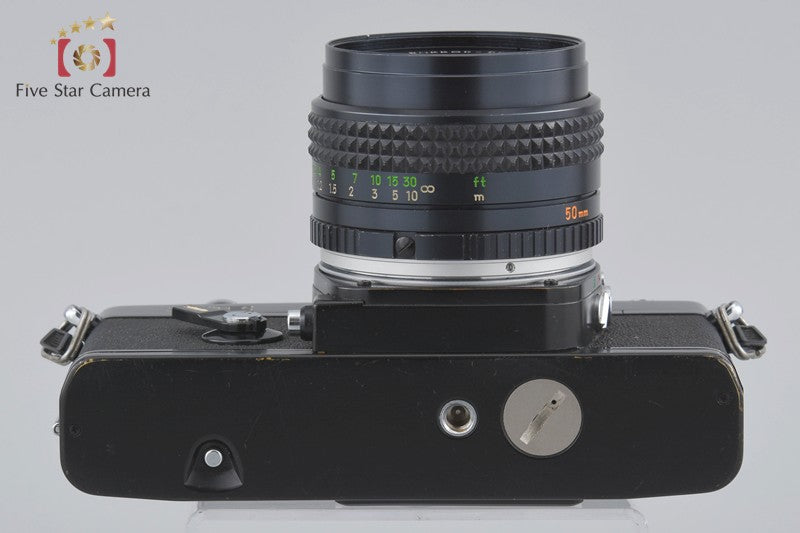 MINOLTA XE Black 35mm SLR Film Camera + MD 50mm f/1.7