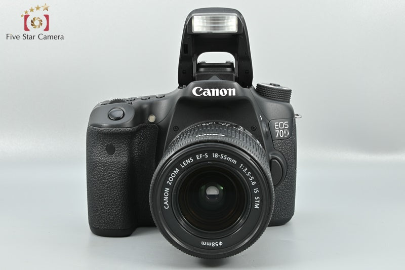 Canon EOS 70D 20.2 MP DSLR EF-S 18-55 55-250 IS STM Lens [Excellent]