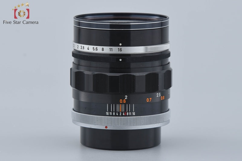 Canon FL 58mm f/1.2 FD Mount Lens