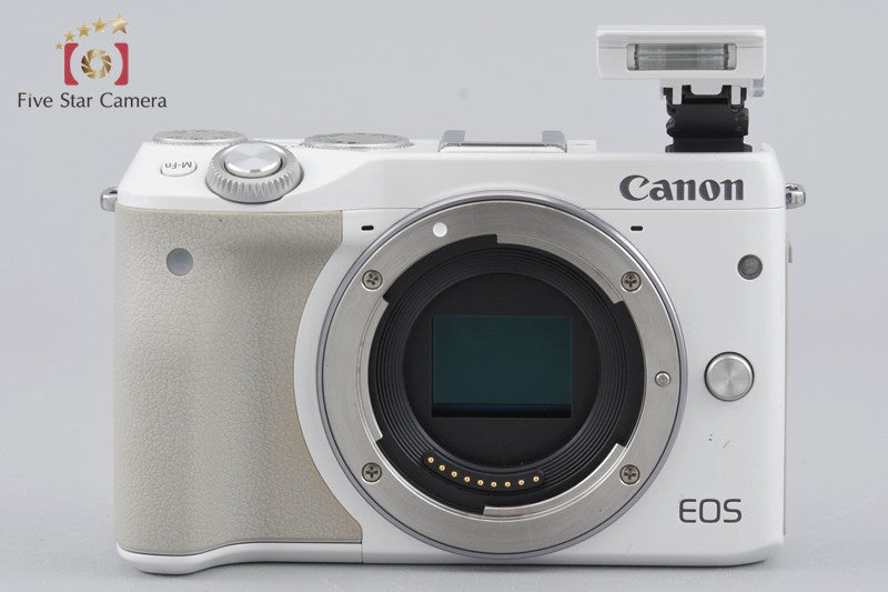 Canon EOS M3 White 24.2 MP Digital Camera EF-M 18-55 22 Lenses