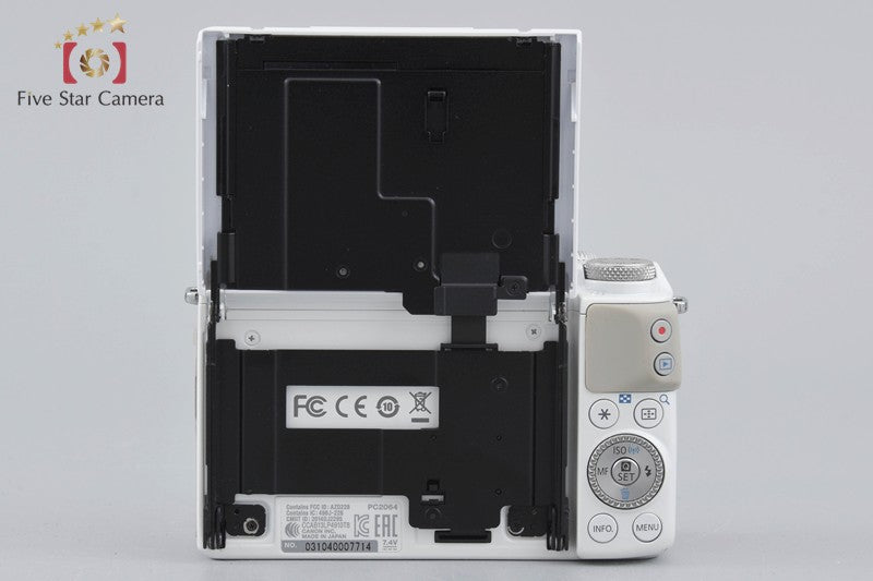 Canon EOS M3 White 24.2 MP Digital Camera EF-M 18-55 22 Lenses