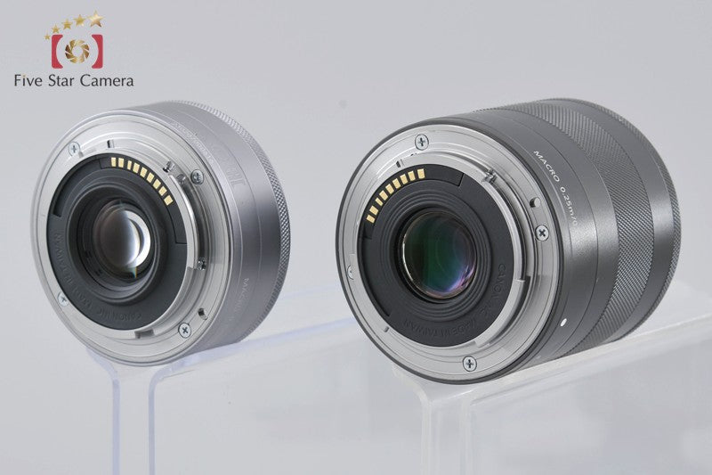 Canon EOS M3 White 24.2 MP Digital Camera EF-M 18-55 22 Lenses