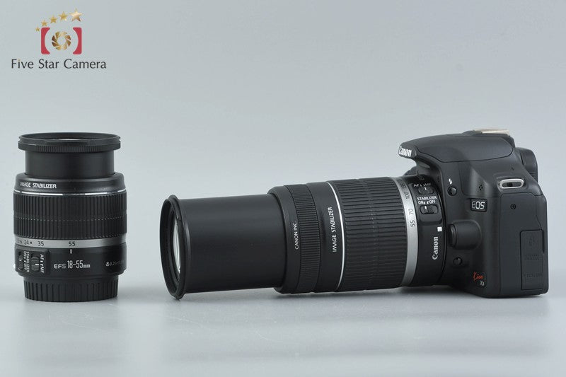 Canon EOS Kiss X3 / Rebel T1i / 500D 15.1 MP 18-55 55-250 Lenses