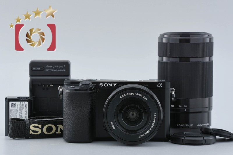 Sony Alpha α6100 ILCE-6100 Black 16-50 55-210 Lenses [Japanese Language Only]