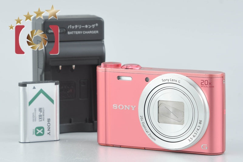 SONY Cyber-shot DSC-WX350 Pink 18.2 MP Digital Camera [Japanese Language Only]