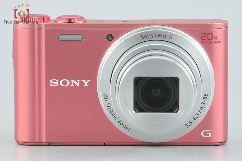 SONY Cyber-shot DSC-WX350 Pink 18.2 MP Digital Camera [Japanese Language Only]