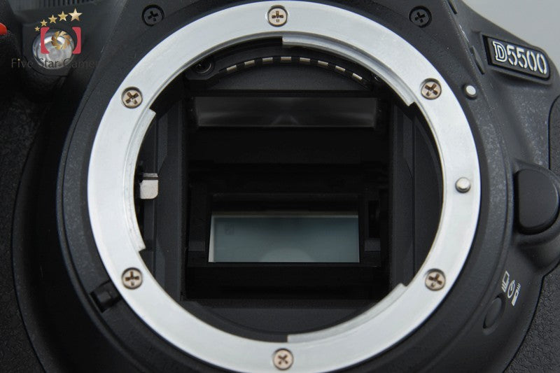 Count 2,116 Nikon D5500 Black 24.2 MP DSLR 18-55 55-300 Lenses